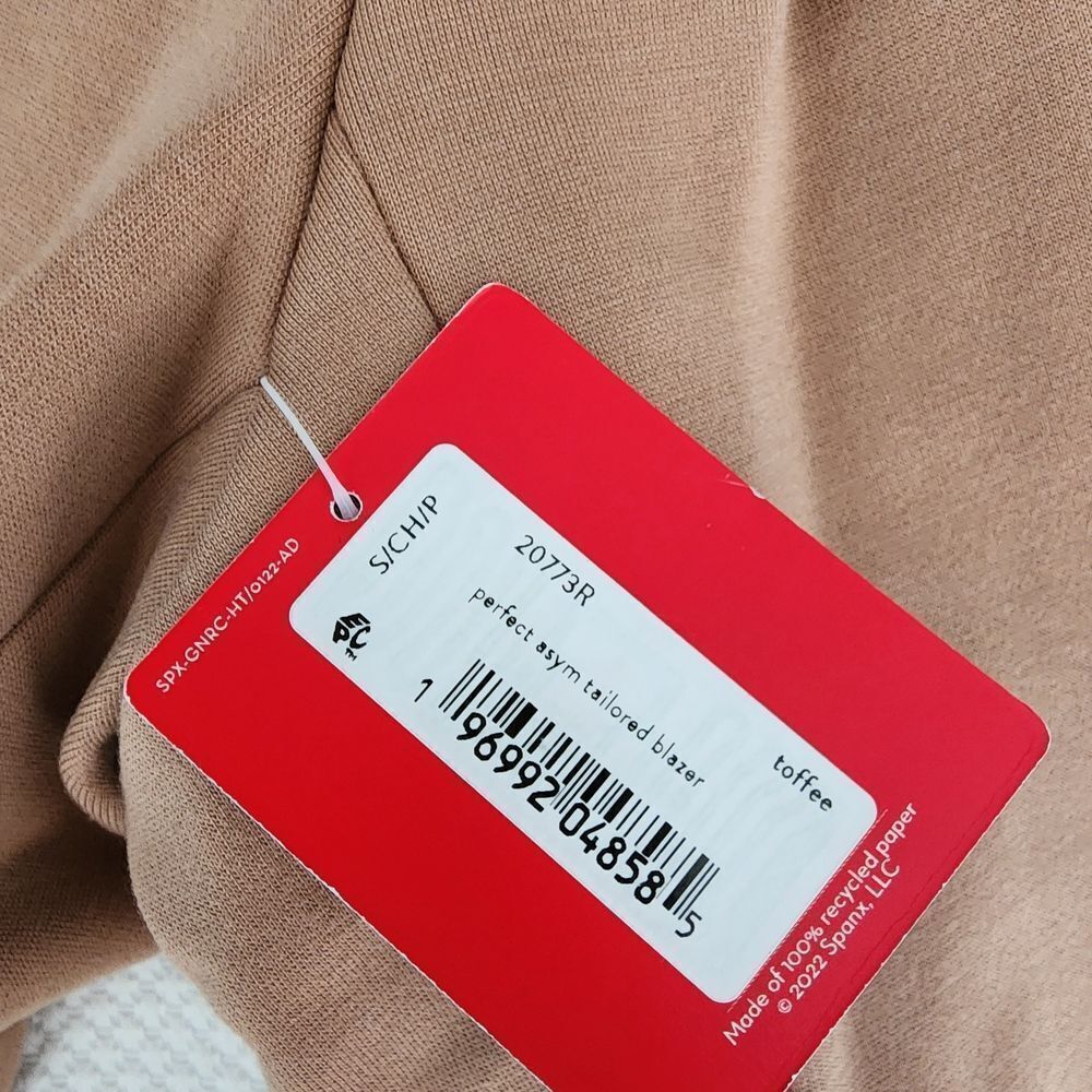 SPANX Women's Tan Blazer Jacket - Picture 7 of 15